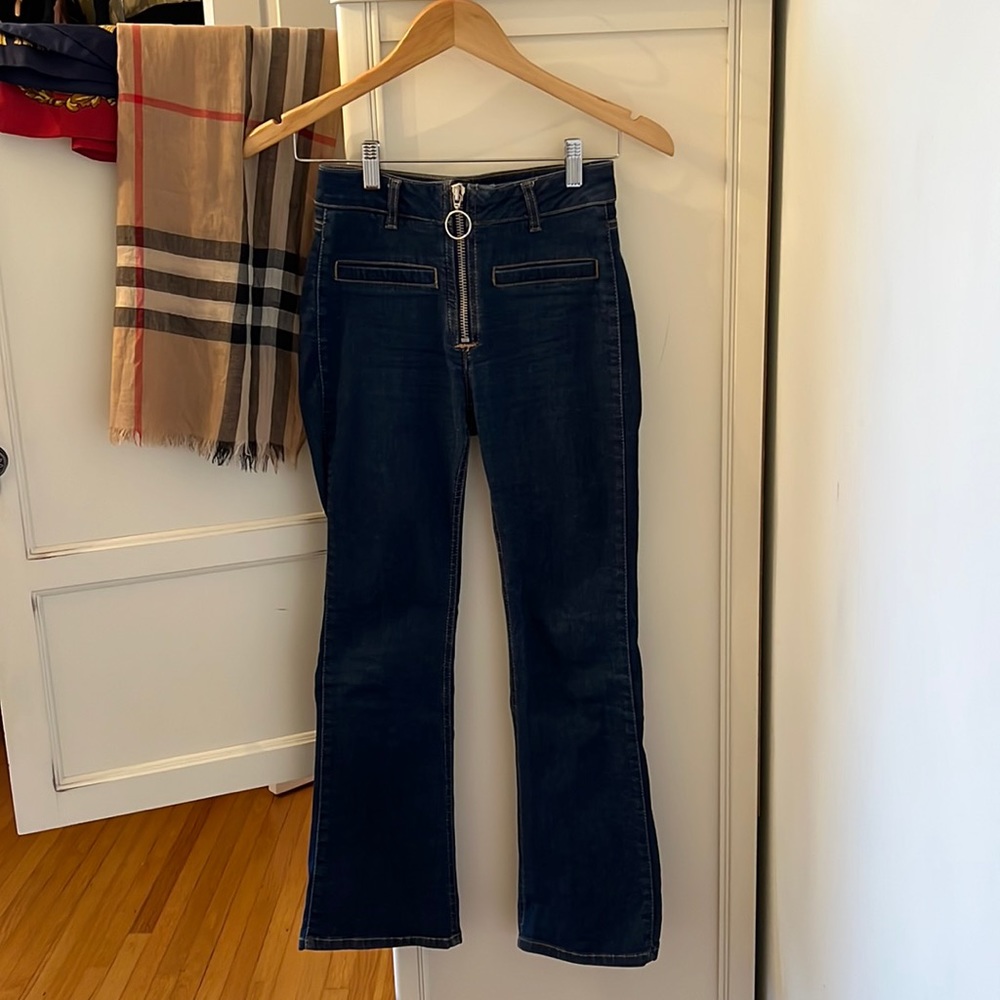Mango Denim High Waisted Flare & Wide Leg Jeans